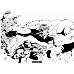 着色页: 钢铁侠 (超级英雄和超级恶棍) #80660 - 免费可打印着色页