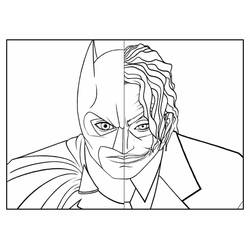 着色页: Joker (超级英雄和超级恶棍) #202125 - 免费可打印着色页