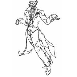 着色页: Joker (超级英雄和超级恶棍) #202129 - 免费可打印着色页