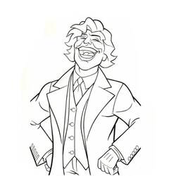 着色页: Joker (超级英雄和超级恶棍) #202131 - 免费可打印着色页