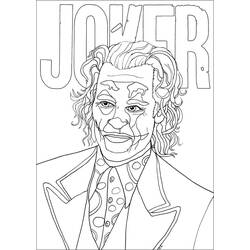 着色页: Joker (超级英雄和超级恶棍) #202136 - 免费可打印着色页