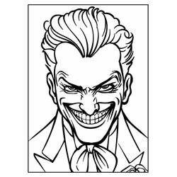 着色页: Joker (超级英雄和超级恶棍) #202139 - 免费可打印着色页