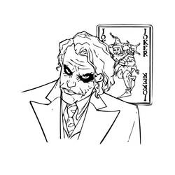着色页: Joker (超级英雄和超级恶棍) #202141 - 免费可打印着色页
