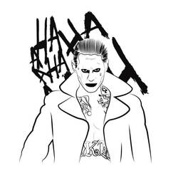 着色页: Joker (超级英雄和超级恶棍) #202146 - 免费可打印着色页