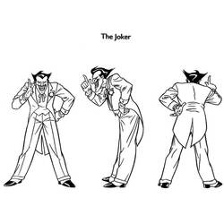 着色页: Joker (超级英雄和超级恶棍) #202148 - 免费可打印着色页