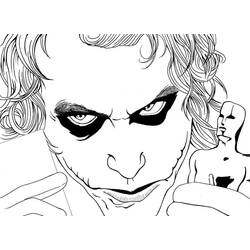 着色页: Joker (超级英雄和超级恶棍) #202149 - 免费可打印着色页