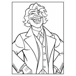 着色页: Joker (超级英雄和超级恶棍) #202161 - 免费可打印着色页