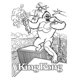 着色页: King Kong (超级英雄和超级恶棍) #203391 - 免费可打印着色页