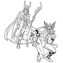 着色页: Loki (超级英雄和超级恶棍) #172530 - 免费可打印着色页