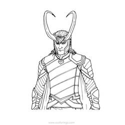 着色页: Loki (超级英雄和超级恶棍) #172535 - 免费可打印着色页