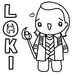着色页: Loki (超级英雄和超级恶棍) #172538 - 免费可打印着色页