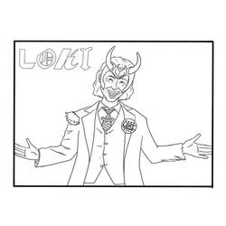 着色页: Loki (超级英雄和超级恶棍) #172543 - 免费可打印着色页