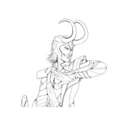 着色页: Loki (超级英雄和超级恶棍) #172544 - 免费可打印着色页