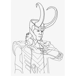 着色页: Loki (超级英雄和超级恶棍) #172546 - 免费可打印着色页