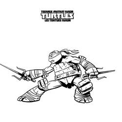 着色页: Ninja Turtles (超级英雄和超级恶棍) #75367 - 免费可打印着色页