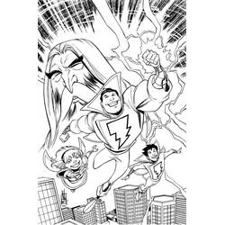 着色页: Shazam (超级英雄和超级恶棍) #208372 - 免费可打印着色页