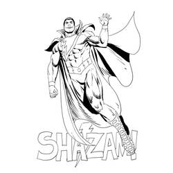 着色页: Shazam (超级英雄和超级恶棍) #208377 - 免费可打印着色页