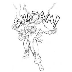 着色页: Shazam (超级英雄和超级恶棍) #208378 - 免费可打印着色页