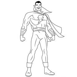着色页: Shazam (超级英雄和超级恶棍) #208394 - 免费可打印着色页