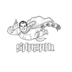 着色页: Shazam (超级英雄和超级恶棍) #208403 - 免费可打印着色页