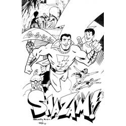 着色页: Shazam (超级英雄和超级恶棍) #208404 - 免费可打印着色页