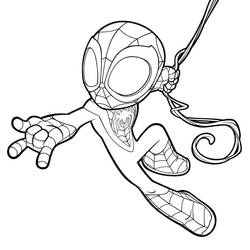 着色页: Spidey和His Amazing Friends - 免费可打印着色页
