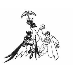 着色页: 超人 (超级英雄和超级恶棍) #83631 - 免费可打印着色页