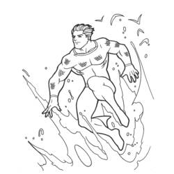 着色页: 海王 (超级英雄) #84976 - 免费可打印着色页