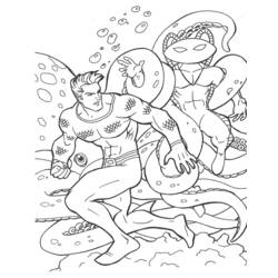 着色页: 海王 (超级英雄) #85007 - 免费可打印着色页