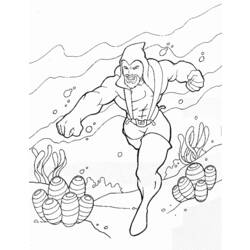 着色页: 海王 (超级英雄) #85011 - 免费可打印着色页