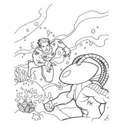 着色页: 海王 (超级英雄) #85016 - 免费可打印着色页