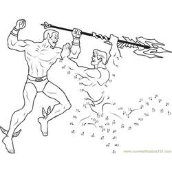 着色页: 海王 (超级英雄) #85087 - 免费可打印着色页