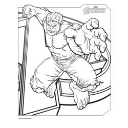 着色页: 复仇者联盟 (超级英雄) #74013 - 免费可打印着色页
