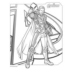 着色页: 复仇者联盟 (超级英雄) #74019 - 免费可打印着色页