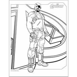 着色页: 复仇者联盟 (超级英雄) #74037 - 免费可打印着色页