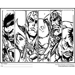 着色页: 复仇者联盟 (超级英雄) #74064 - 免费可打印着色页