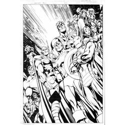着色页: 复仇者联盟 (超级英雄) #74089 - 免费可打印着色页