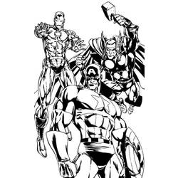 着色页: 复仇者联盟 (超级英雄) #74162 - 免费可打印着色页