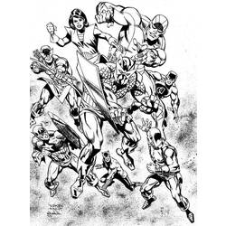 着色页: 复仇者联盟 (超级英雄) #74184 - 免费可打印着色页