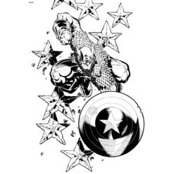 着色页: 复仇者联盟 (超级英雄) #74261 - 免费可打印着色页