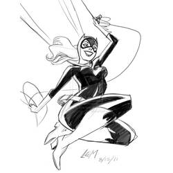 着色页: 蝙蝠女 (超级英雄) #77850 - 免费可打印着色页