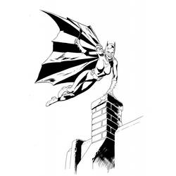着色页: 蝙蝠女 (超级英雄) #78015 - 免费可打印着色页