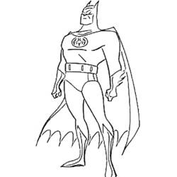 着色页: 蝙蝠侠 (超级英雄) #76825 - 免费可打印着色页