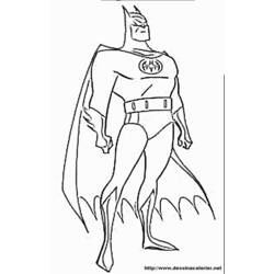 着色页: 蝙蝠侠 (超级英雄) #76826 - 免费可打印着色页