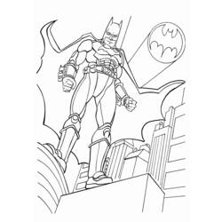 着色页: 蝙蝠侠 (超级英雄) #76832 - 免费可打印着色页