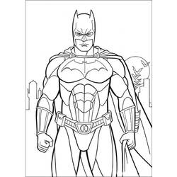 着色页: 蝙蝠侠 (超级英雄) #76833 - 免费可打印着色页