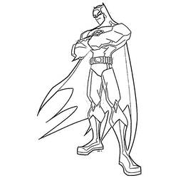 着色页: 蝙蝠侠 (超级英雄) #76834 - 免费可打印着色页