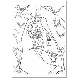 着色页: 蝙蝠侠 (超级英雄) #76837 - 免费可打印着色页