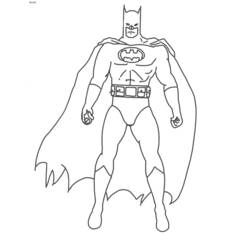 着色页: 蝙蝠侠 (超级英雄) #76838 - 免费可打印着色页