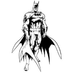 着色页: 蝙蝠侠 (超级英雄) #76841 - 免费可打印着色页